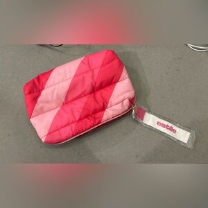 Estée Lauder Soft Makeup Bag Pink Stripe